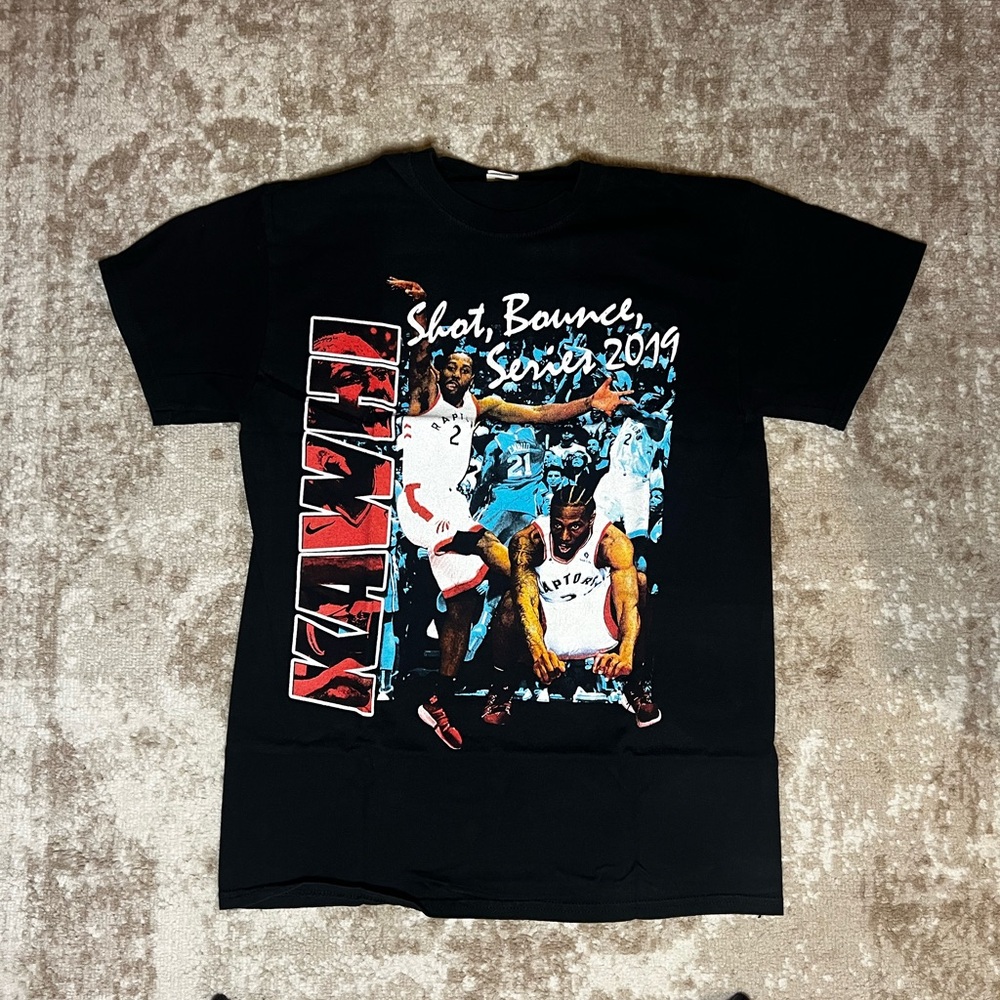 Kawhi Leonard 2019 Championship T-Shirt (Size Medium, Lightly Used)